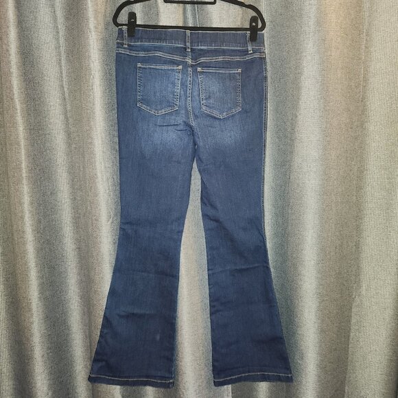 NWT Spanx pull-on Flare Jeans XL- Midnight Blue (Discontinued shade!) - Picture 4 of 6